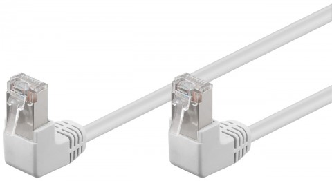 Laidas internetui ekranuotas SF/UTP CAT5E (RJ45) 1m kampu Goobay